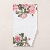 美しいピンクのバラカスタムス バスタオルセット (ハンドタオル)