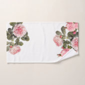 美しいピンクのバラカスタムス バスタオルセット (ハンドタオル)