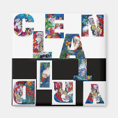 美しいピンクのバラ宝石の石の汚れクリーン マグネット (正面)