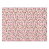 美しいピンクのバラ模様ダイニングテーブルクロス テーブルクロス (正面(横))