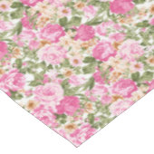 美しいピンクのバラ模様ダイニングテーブルクロス テーブルクロス (アングル)