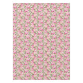 美しいピンクのバラ模様ダイニングテーブルクロス テーブルクロス (正面)