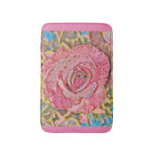 美しいピンクのバラ絵画の花 バスマット (正面縦)