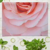 美しいピンクのバラ キッチンタオル (折り畳み)