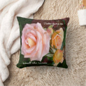 美しいピンクのバラ クッション (ブランケット)