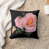 美しいピンクのバラ クッション (ブランケット)
