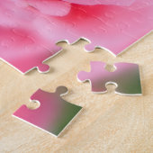 美しいピンクのバラ ジグソーパズル (側面)