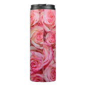 美しいピンクのバラ タンブラー (裏面)