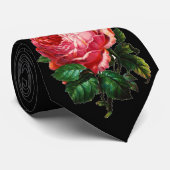 美しいピンクのバラ ネクタイ (ロール)