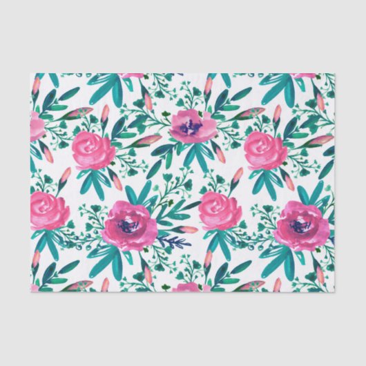 美しいピンクのバラ 薄葉紙 (正面)