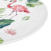 美しいピンクのフラミンゴパターン カッティングボード (角)