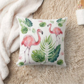 美しいピンクのフラミンゴ クッション (ブランケット)