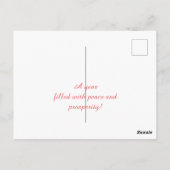 美しいピンクのフラミンゴ ポストカード (裏面)