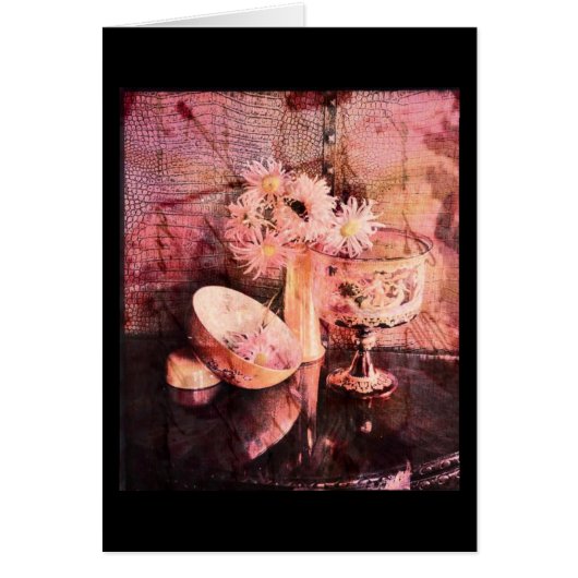 美しいピンクのフローラコラージュ (正面)