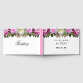 美しいピンクのフローラ ゲストブック (全面)