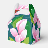 美しいピンクのマグノリアの花 フェイバーボックス (裏面サイド)