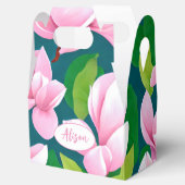 美しいピンクのマグノリアの花 フェイバーボックス (オープン)