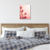美しいピンクのマグノリア花 キャンバスプリント (インサイチュ (寝室))