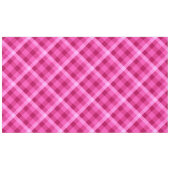 美しいピンクのマゼンタ格子柄の大きなテーブルクロス テーブルクロス (正面(横))