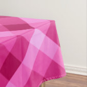 美しいピンクのマゼンタ格子柄の大きなテーブルクロス テーブルクロス (インサイチュ)