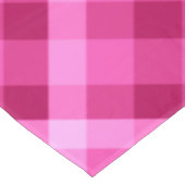 美しいピンクのマゼンタ格子柄の小さなテーブルクロス テーブルクロス (アングル)