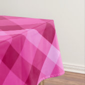 美しいピンクのマゼンタ格子柄の小さなテーブルクロス テーブルクロス (インサイチュ)