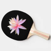 美しいピンクのユリ蓮の芸術クールユニーク 卓球ラケット (横)