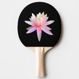 美しいピンクのユリ蓮の芸術クールユニーク 卓球ラケット