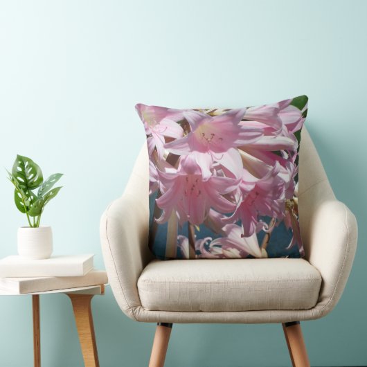 美しいピンクのユリ クッション (椅子)