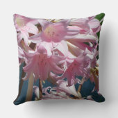 美しいピンクのユリ クッション (裏面)