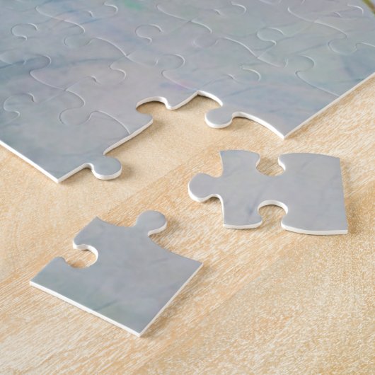 美しいピンクのローズステムフラワーアートパズル ジグソーパズル (側面)