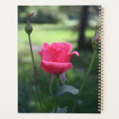 美しいピンクのローズマクロ写真 プランナー手帳 (裏面)