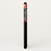 美しいピンクのローズモノグラム Case-Mate iPhoneケース (裏面/左)