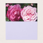 美しいピンクのローズラブグリーティングカード (内部フラット)
