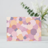 美しいピンクの円 サンキューカード (スタンド正面)