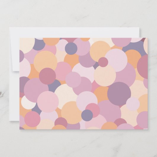 美しいピンクの円 シーズンカード (正面)