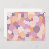 美しいピンクの円 案内ポストカード (正面/裏面)