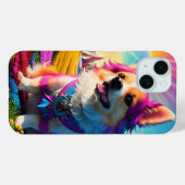 美しいピンクの子犬 Case-Mate iPhoneケース (裏面 (横))