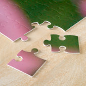 美しいピンクの小さな花 ジグソーパズル (側面)