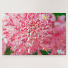 美しいピンクの小さな花 ジグソーパズル