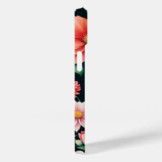 美しいピンクの春の花と緑の葉が鮮やかな Case-Mate iPhoneケース (裏面 / 右)