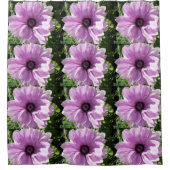 美しいピンクの春の花 シャワーカーテン (正面)