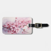 美しいピンクの桜さくらんぼブロッサムラゲッジタグ ラゲッジタグ (正面横)