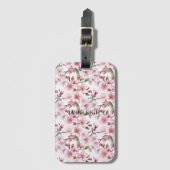 美しいピンクの桜の花 ラゲッジタグ (正面縦)