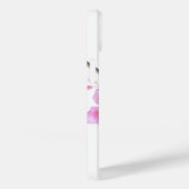 美しいピンクの水彩桜のスクリプト Case-Mate iPhoneケース (裏面 / 右)