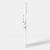 美しいピンクの水彩桜のスクリプト Case-Mate iPhoneケース (裏面 / 右)