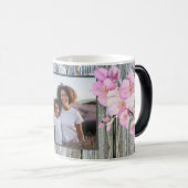 美しいピンクの水色のさくらんぼ写真 モーフィングマグカップ (正面右)