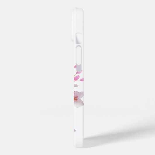 美しいピンクの水色のさくらんぼ花脚本 Case-Mate iPhoneケース (裏面 / 左)