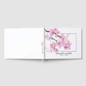 美しいピンクの水色のさくらんぼ ゲストブック (全面)