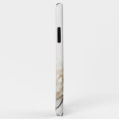 美しいピンクの牡丹と白いアジサイ Case-Mate iPhoneケース (裏面/右)